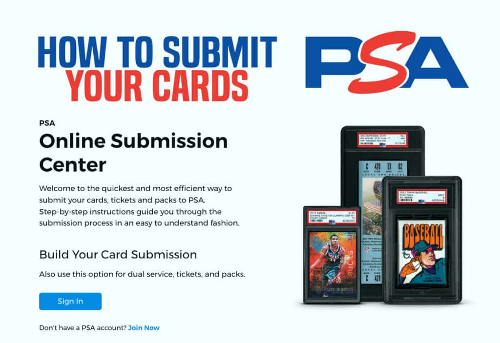 How to submit your cards to PSA