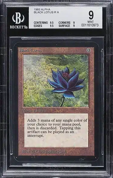 1993 Magic The Gathering MTG Alpha Black Lotus R A BGS 9 MINT
