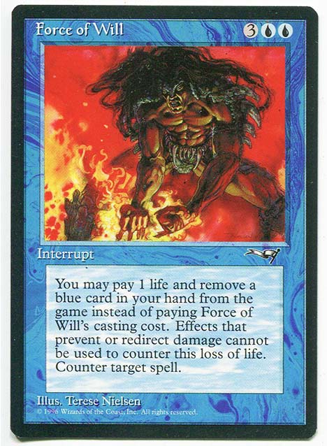 BEST BLUE MTG CARDS TO GET GRADED PSA FORCE OF WILL INVEST MAGIC THE GATHERING