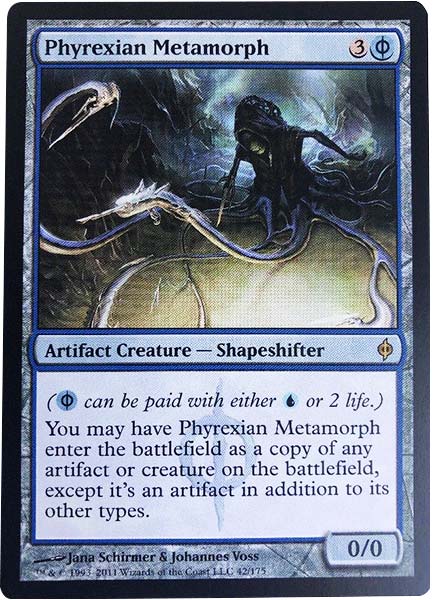 MTG Best Blue Commander Cards phyrexian metamorph artifact creature