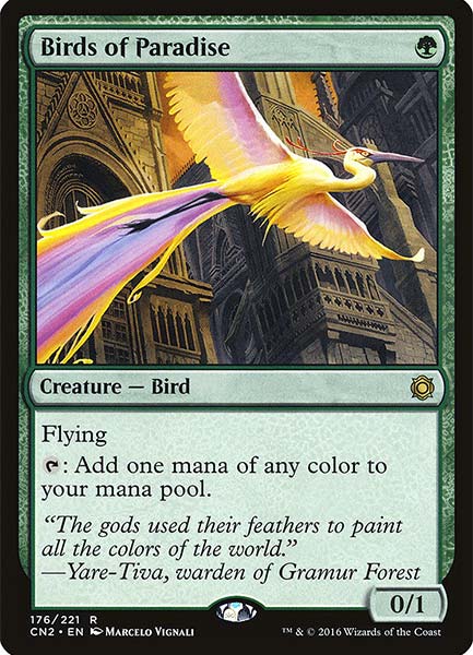 MTG Best Green Cards in Commander Format Birds of paradise