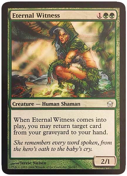 best green cards in commander format eternal witness 2
