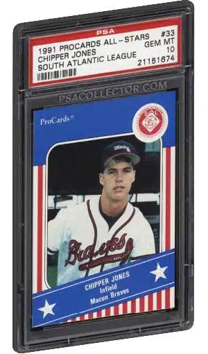 Chipper Jones Cards, Rookie Cards, Autographed Memorabilia and more.