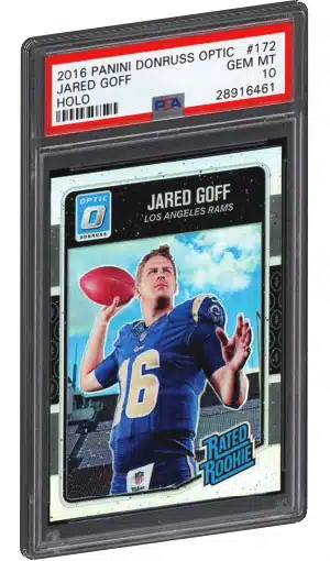 Jared Goff 2016 Donruss Optic Jersey Patch Relic Rookie Card
