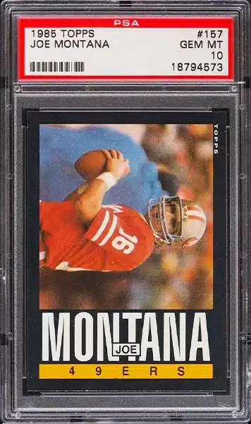 1985 Topps Football Joe Montana #157 PSA 10 GEM MINT