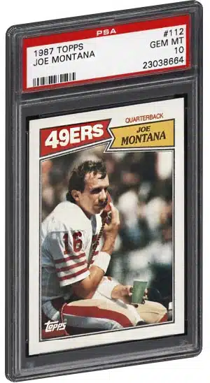 1980 topps joe montana rookie card awesome condition sharp