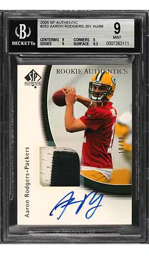 /4 2005 Score Buyback AARON RODGERS ON CARD AUTO Rookie PACKERS RC Autograph