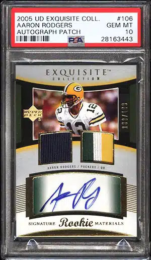 2005 Upper Deck Exquisite Collection Autograph Patch #106 Aaron