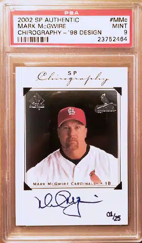 Sold at Auction: Rookie Graded Mint 9 - Mark McGwire 1987 Donruss