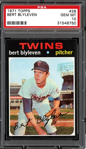 1971 Topps Bert Blyleven rookie baseball card #26
