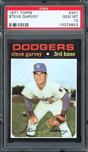 1971 Topps Steve Garvey rookie card #341 graded PSA 10