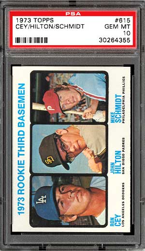1973 Topps Mike Schmidt Rookie Card graded PSA 10