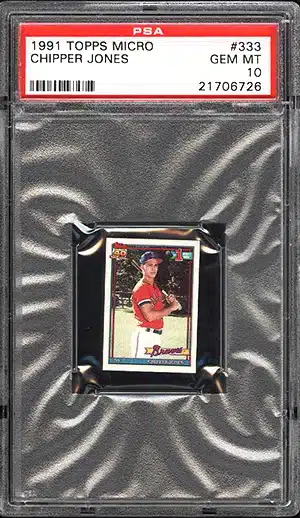 Dime Boxes -- The Low-End Baseball Card Collector's Journey: The Gems of  Junk Wax, Pt. 67: 1991 Classic Best #268 Chipper Jones