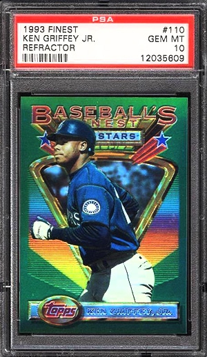 1993 Finest Ken Griffey Jr Refractor Junk Wax baseball cards