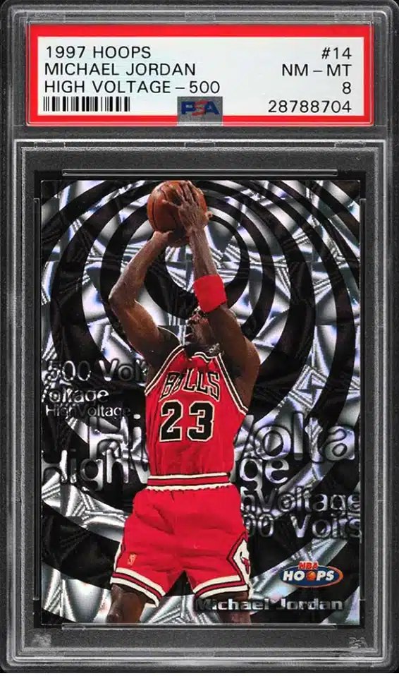 Michael Jordan 1997-98 Hoops High Voltage PSA 9 Mint Bu