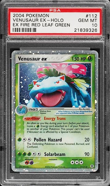2004 EX Fire Red & Leaf Green Venusaur Pokemon Card