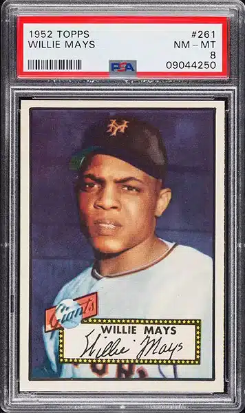 1952 Topps Willie Mays baseball card #261 graded PSA 8 NM-MT