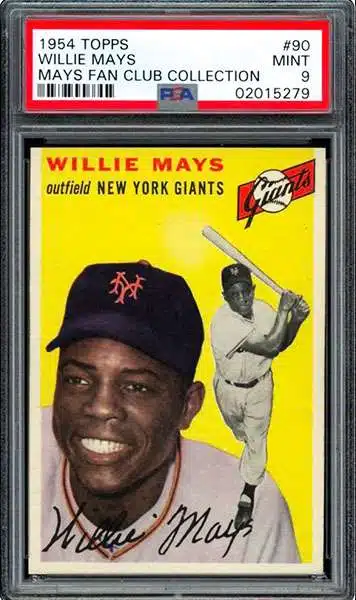 1966 Topps #1 Willie Mays San Francisco Giants Baseball Card Sgc 4.5 Vg/ex+