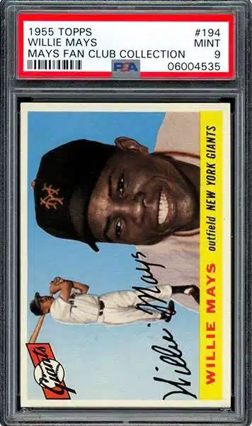 Willie Mays Of Ny Giants 1955 Wood Print