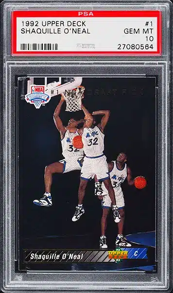1992 Upper Deck Basketball Shaquille O'Neal ROOKIE #1 PSA 10 GEM MINT