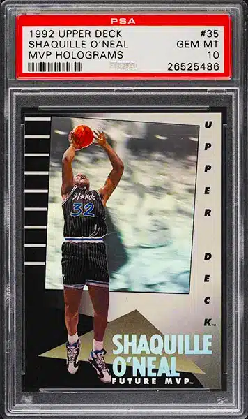 1992-93 Upper Deck Shaquille O'Neal #1 Draft Pick Rookie Card #1 PSA 9 MINT