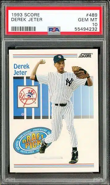 Earliest Derek Jeter Game Used Yankees Jersey Photo Matched To Two Rookie  Cards