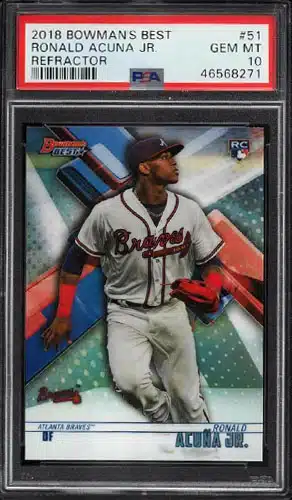 2019 TOPPS RONALD ACUNA JR. 84-Retro Insert BGS-9 Mint Atlanta