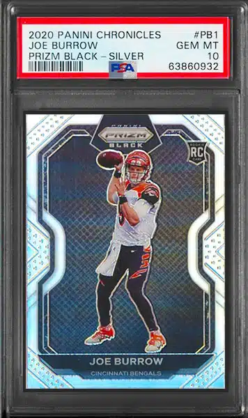 Joe Burrow 2021 Prizm Red SSP PSA 10 (POP 2)