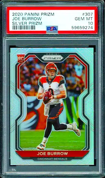 Auction Prices Realized Football Cards 2020 Panini Prizm Joe Burrow ORANGE  PRIZM