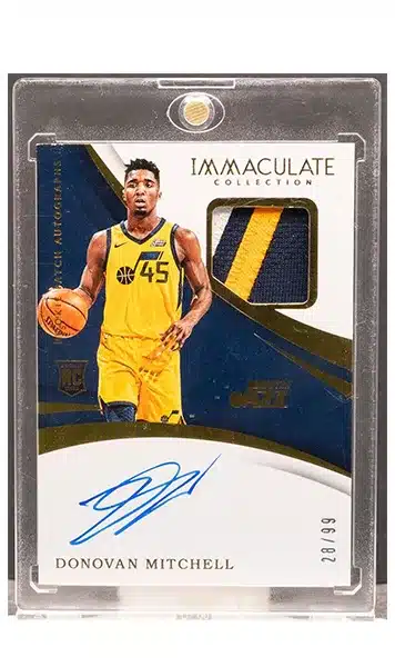 DONOVAN MITCHELL 2017 Immaculate #102 RPA RC Rookie Jersey Patch Auto 28/99