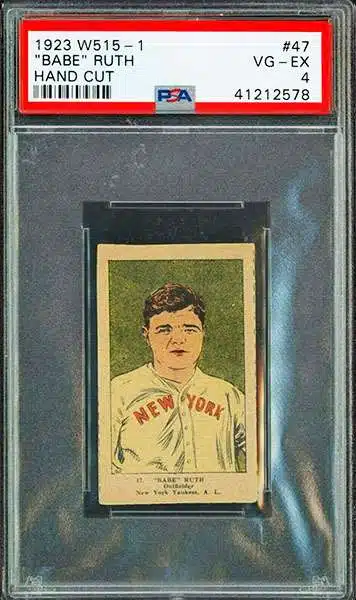 1916 M101-5 Blank Back (Sporting News) Babe Ruth Rookie #151 PSA
