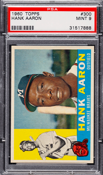 Top 15 Hank Aaron Baseball Cards with Recent Prices