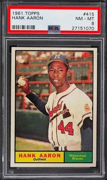 Hank Aaron Signed Milwaukee Braves Framed Cut Display with Jersey