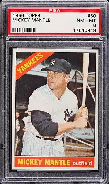 Top 20 Mickey Mantle Baseball Card Recent Sales Prices & Value