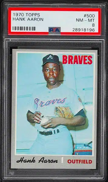 TOP 25 Hank Aaron Baseball Cards - Vintage baseball cards MLB Topps 