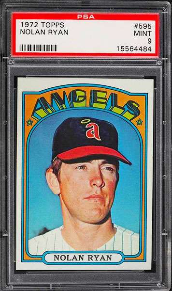1972 Topps Nolan Ryan baseball card #595 graded PSA 9
