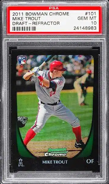  Mike Trout Rookie Card 2011 Bowman's Best Prospects #9 BGS 9.5  (9.5 9.5 9.5 10) : Collectibles & Fine Art