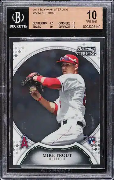 2011 Bowman Sterling Mike Trout ROOKIE #22 BGS 10 PRISTINE