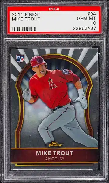 2011 Finest Mike Trout ROOKIE #94 PSA 10 GEM MINT