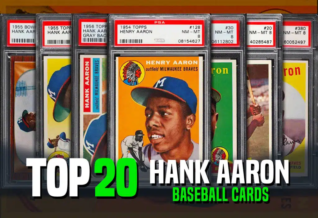 Hank Aaron Baseball Card. Great Art Deco Look. Vg Cond 