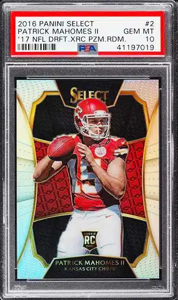 Patrick Mahomes II 2021 Select Concourse Red #2 Price Guide