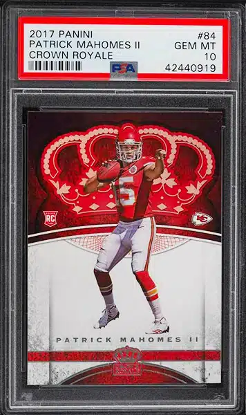 Patrick Mahomes II 2017 NFL Gold Rookie Gems Card RC Kansas City Chiefs :  Collectibles & Fine Art 