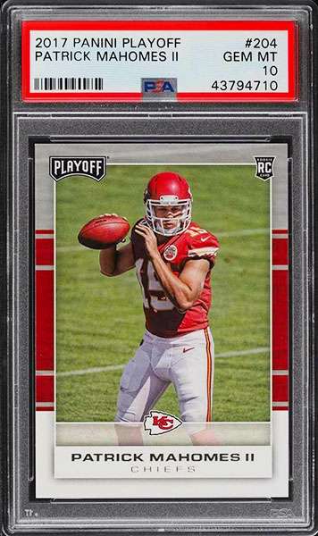 2017 Patrick Mahomes RC Rare CRACKED ICE GOLD #15 ROOKIE GEMS ROOKIE CARD  CHIEFS