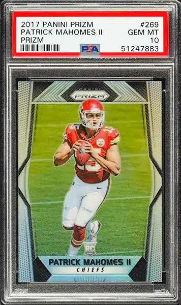 Patrick Mahomes' Chiefs rookie card sells for record-breaking price