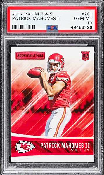 Graded Patrick Mahomes Card Patrick Mahomes II Football Card 