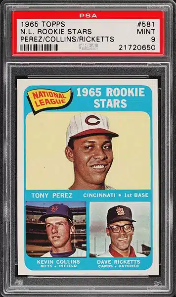 1965 Topps Tony Perez SP ROOKIE #581 PSA 9