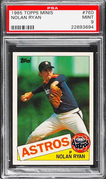 Nolan Ryan Topps 5000 Strikeouts baseball card (Perfect Conditon)