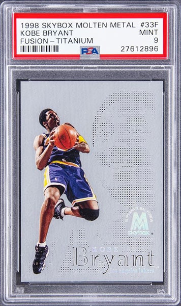 1998 Skybox Molten Metal Fusion Titanium
Kobe Bryant basketball card #33F
