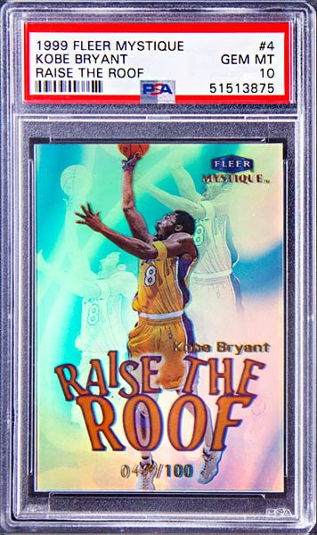1999 Fleer Mystique Raise the Roof
Kobe Bryant basketball card #4