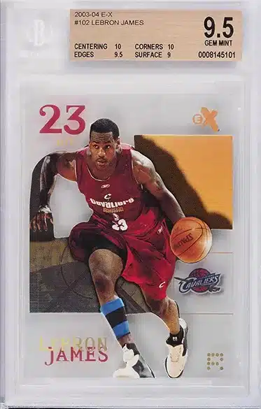 2003-04 Lebron James Topps Chrome Refractor RC Rookie #111 BGS 9.5